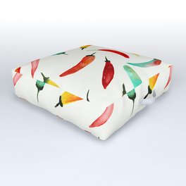 Hot chili peppers Outdoor Floor Cushion