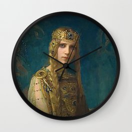Gaston Bussiere (French, 1862-1929), “Isolde”. Wall Clock