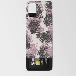 Pink black dabs pattern Android Card Case