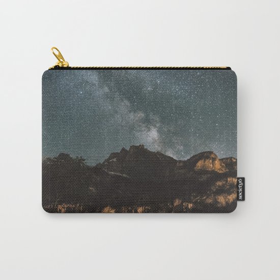Space Night Mountains - Landscape Photography Carry-All Pouch