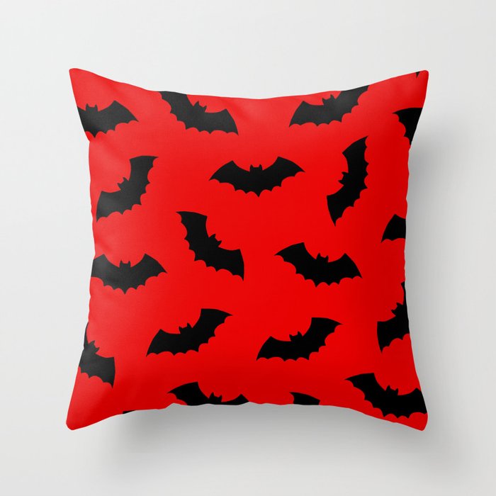 Vampire Bats Throw Pillow