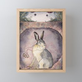 Down the Rabbit Hole Framed Mini Art Print