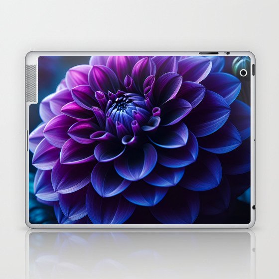 Purple Dahlia Laptop & iPad Skin