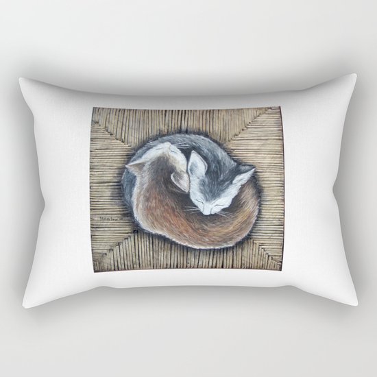 Cats rest Rectangular Pillow