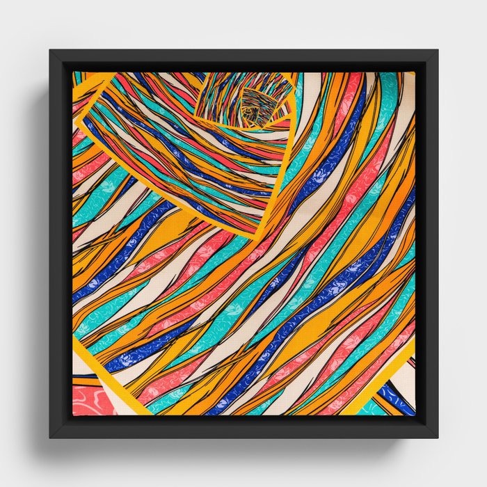 Colorful design Framed Canvas