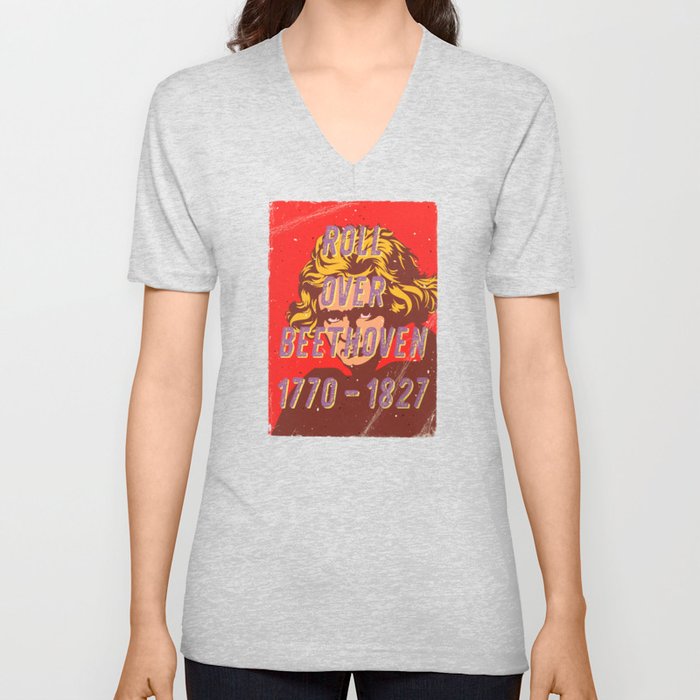 Roll over Beethoven – A Hell Songbook Edition V Neck T Shirt