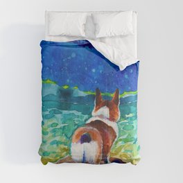 Corgi - sea admirer Comforter