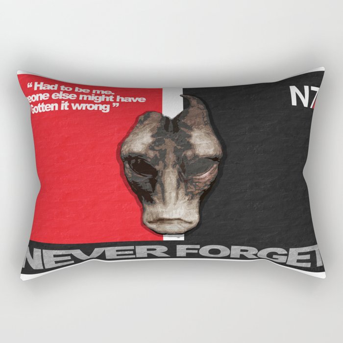 NEVER FORGET - Mordin Solus- Mass Effect Rectangular Pillow