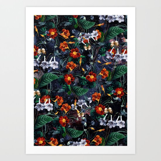 Nasturtium Night Art Print