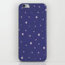 Starry night dark blue iPhone Skin