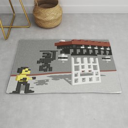 BruceLee Commodore 64 game tribute Rug