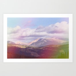 Colorado Mountain Rainbow Art Print