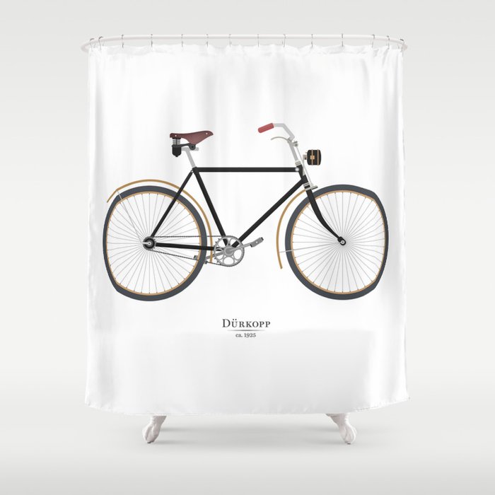 Vintage Dürkopp Bike Shower Curtain