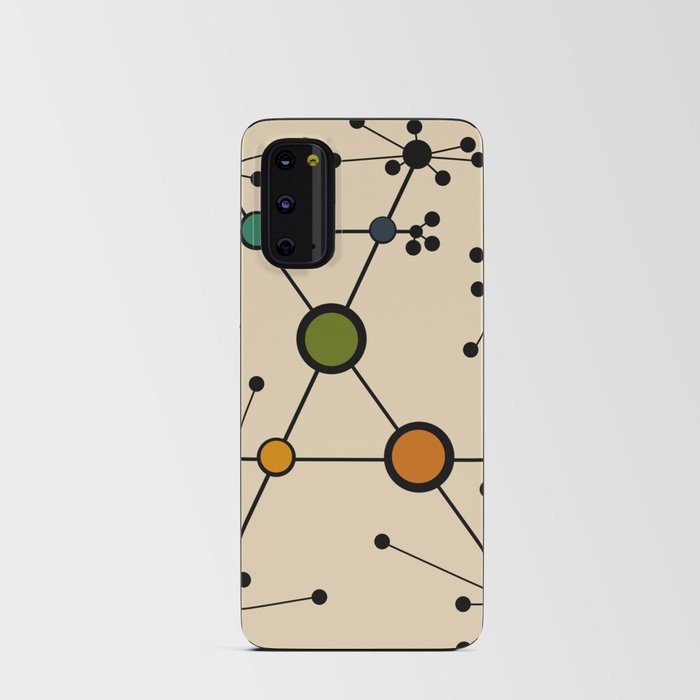 Mid century Bauhaus modern shapes 1 Android Card Case