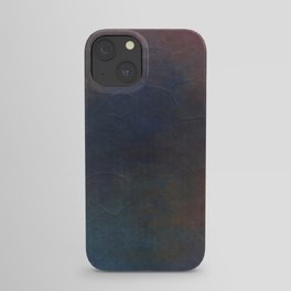 Blue purple grunge background iPhone Case