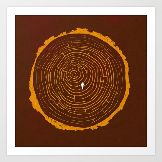 Stumped Art Print