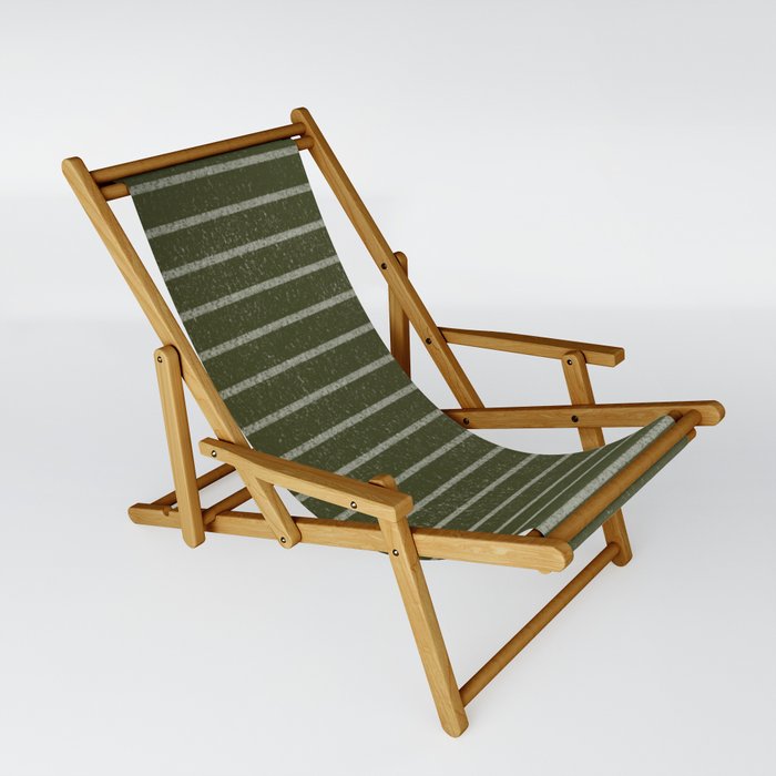 Classic Stripe (Olive Green) Sling Chair