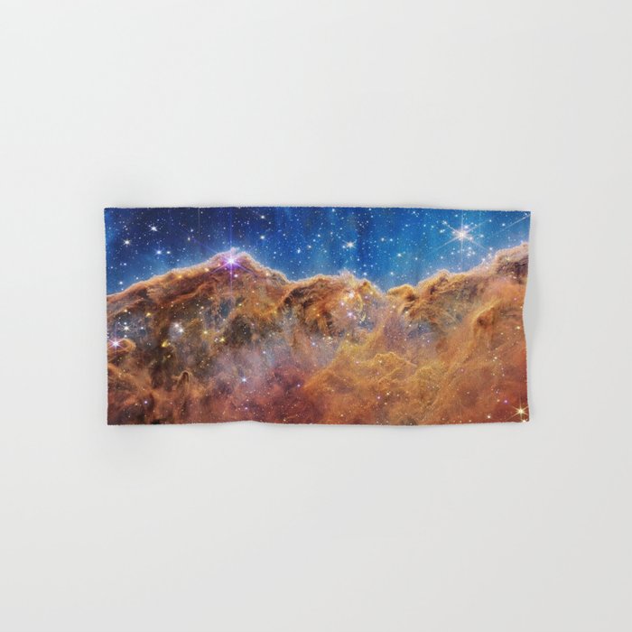 Nasa and esa  picture 64 : Carina Nebula by James Webb telescope Hand & Bath Towel