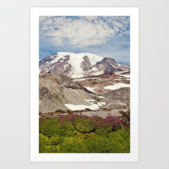 Mount Rainier Hike Art Print