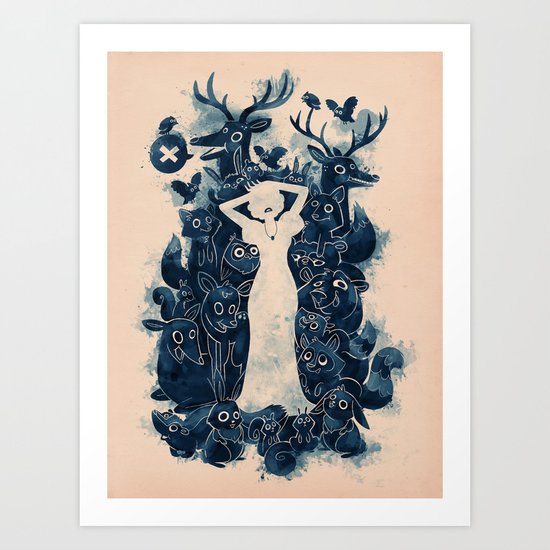 Dark Forest Art Print
