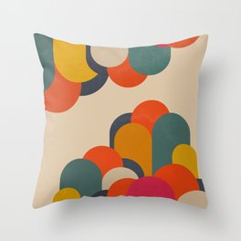 Immersive Color Clouds Throw Pillow