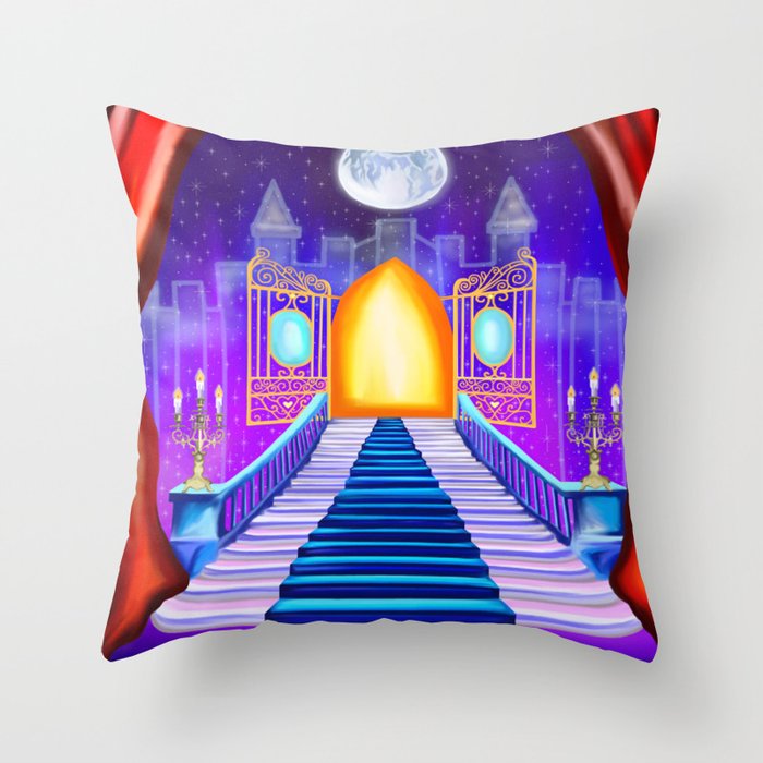 Operatic Heavenly Staircase Path Throw Pillow
