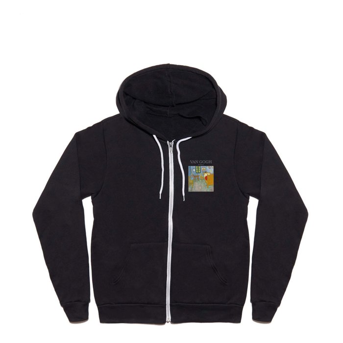 Van Gogh - The Bedroom Full Zip Hoodie