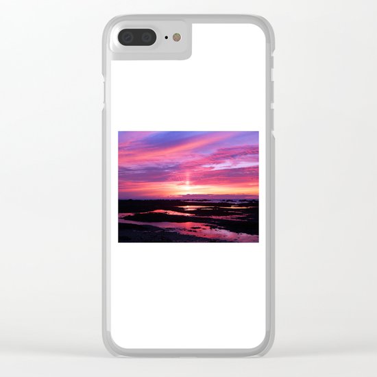 Red Haven Clear iPhone Case