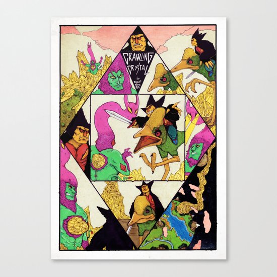 Crawling Crystal Canvas Print