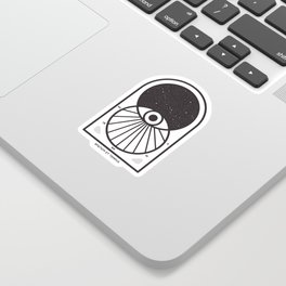 Space and Time Sticker