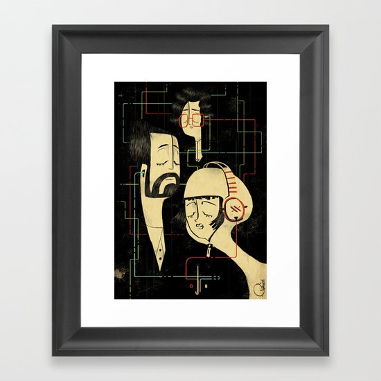 乐 Music v.2 / Vintage / Musicians Framed Art Print