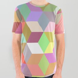 Mosaic Pattern Design All Over Graphic Tee