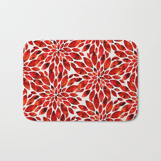 Poppy Petal Burst Bath Mat