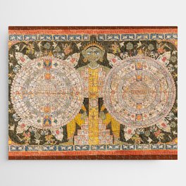 Cosmological Jain Double Mandala Adhaidvipa Jigsaw Puzzle