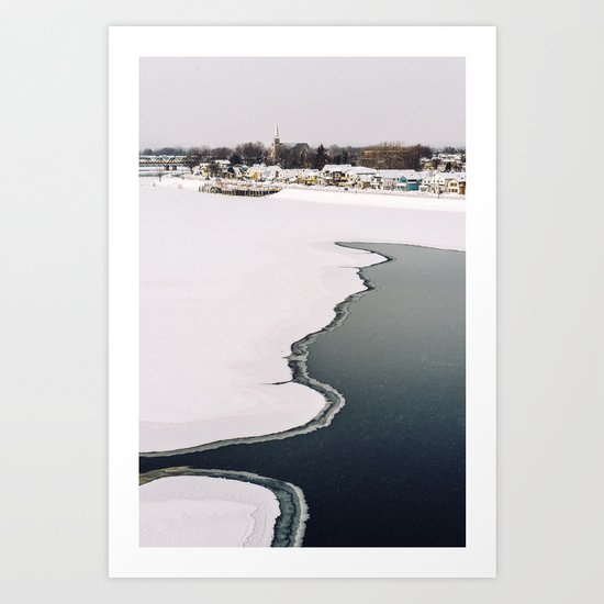 Frozen Ottawa River Art Print