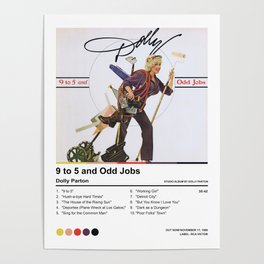Dolly Parton-9 to 5 and Odd Jobs Album Poster Poster