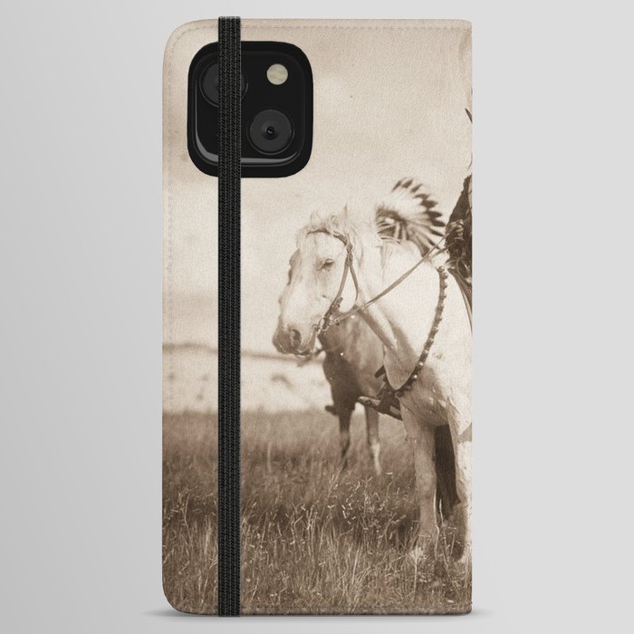 Sioux chiefs by Edward S Curtis 1905 iPhone Wallet Case