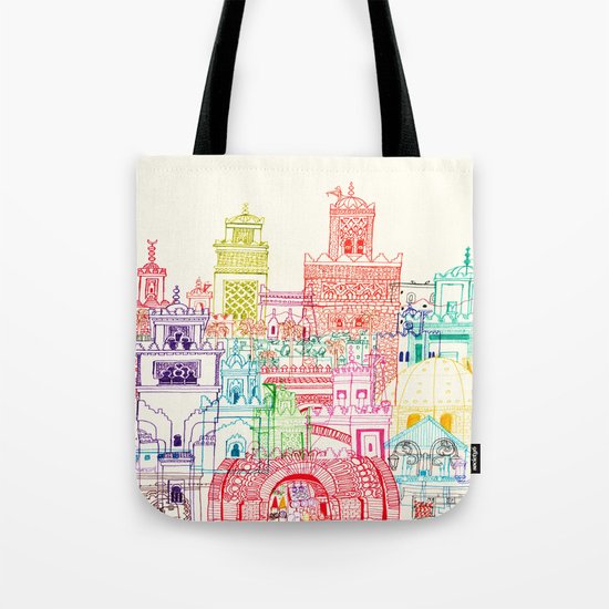 Marrakech Towers Tote Bag
