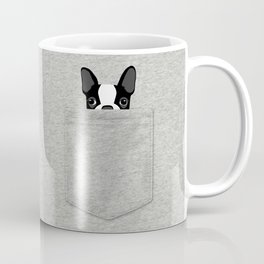 Pocket Boston Terrier - Black Coffee Mug