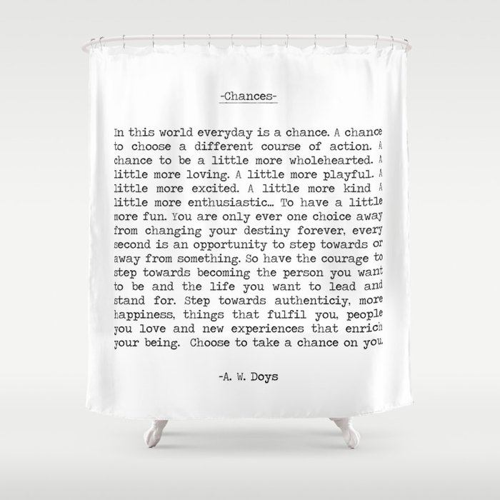 Chances Shower Curtain