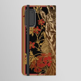 giraffe in frame Android Wallet Case