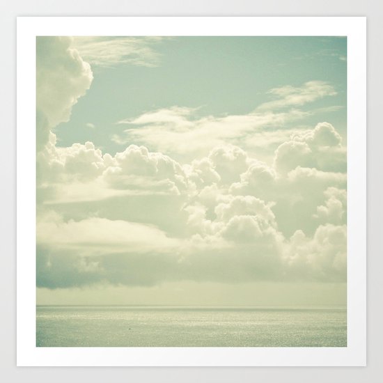 As the Clouds Gathered Art Print