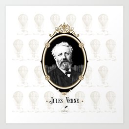 Classic Writers - Jules Verne Art Print