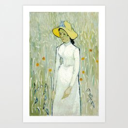 Girl in White Vincent van Gogh Art Print