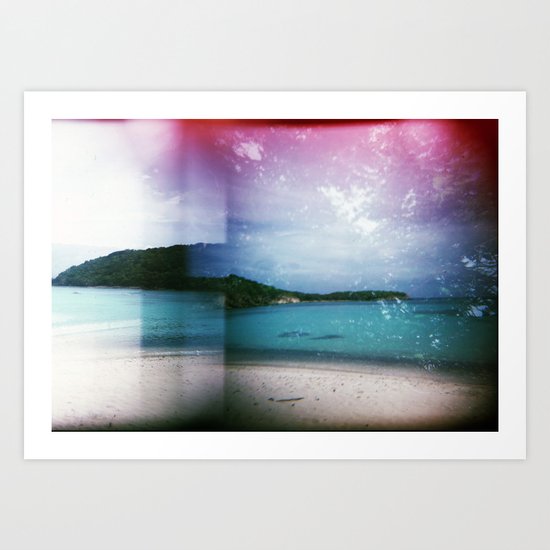 St John, USVI Multiple Exposure Art Print