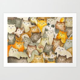 The Cat's Meow Art Print