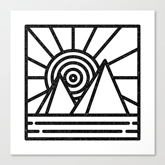 minmal mountain Canvas Print