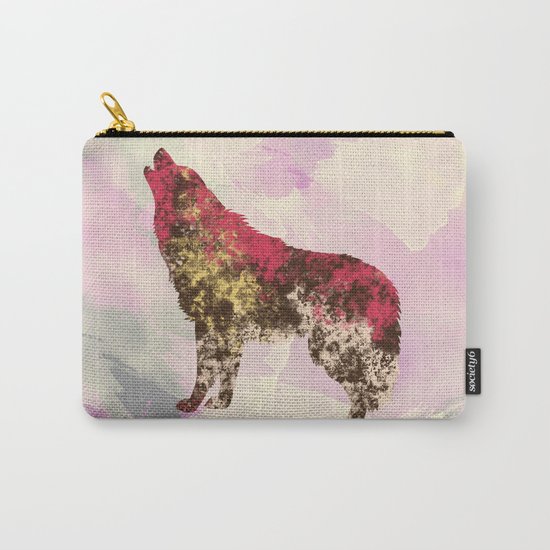Abstract Wolf Carry-All Pouch