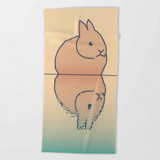 rabbit-74 Beach Towel
