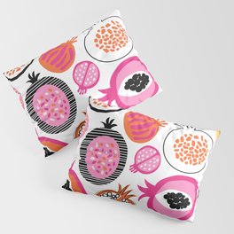 Abstract Pomegranate Tropical Fruit Pattern Pillow Sham